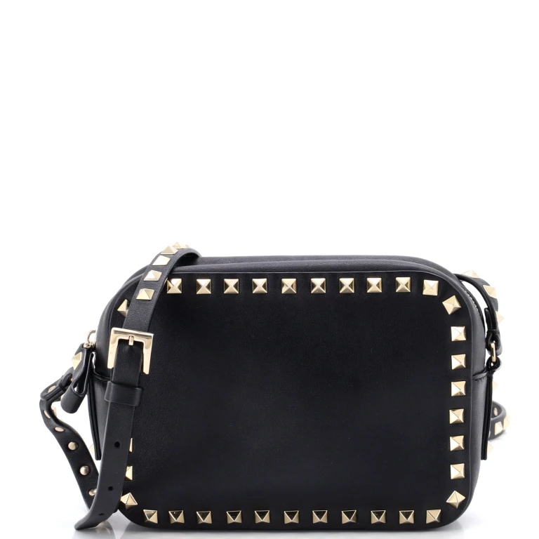Rockstud Camera Crossbody Bag Leather