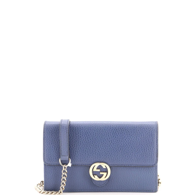 Interlocking Wallet on Chain Leather