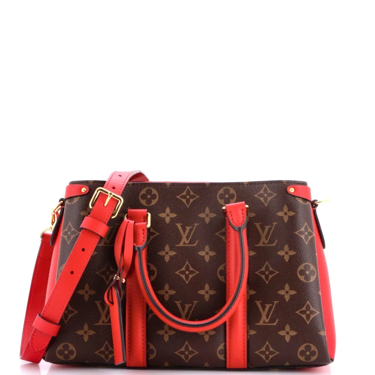 Soufflot Tote Monogram Canvas with Leather BB