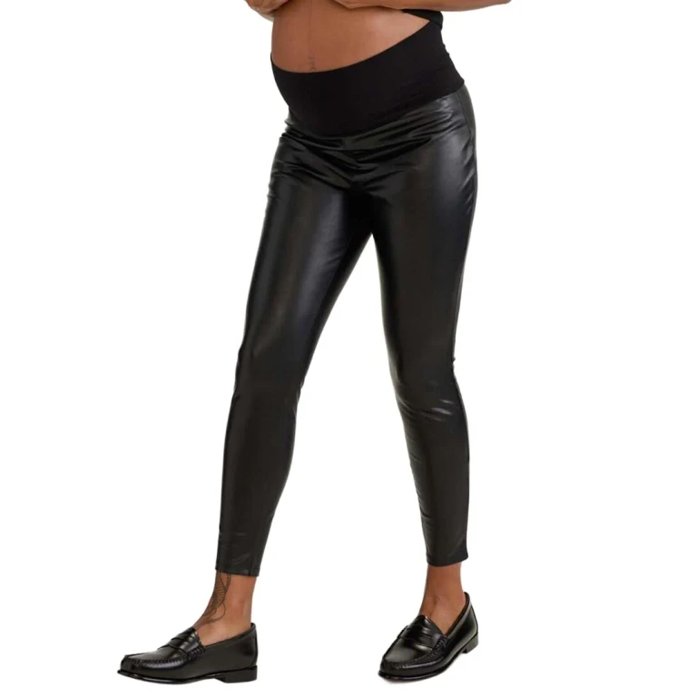 the Vegan Stretch Leather Legging