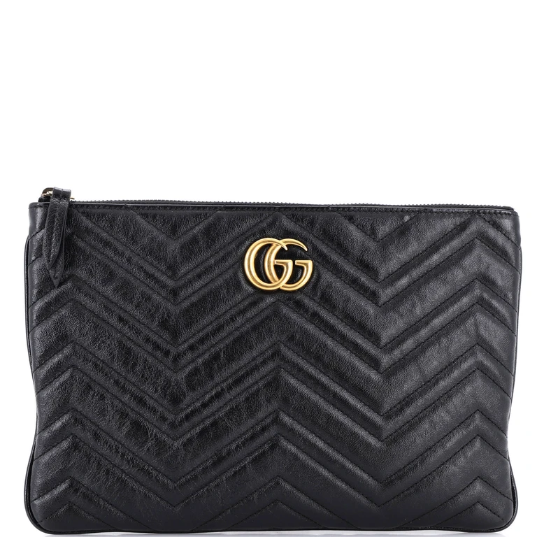 GG Marmont Clutch Matelasse Leather