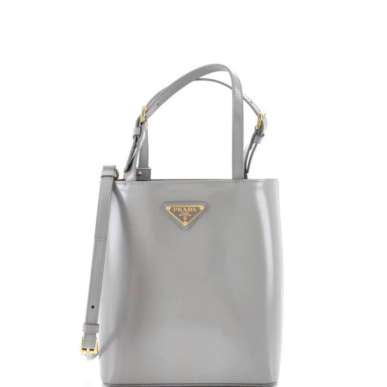 Logo Convertible Tote Brushed Leather