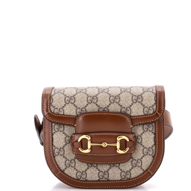Horsebit 1955 Belt Bag GG Coated Canvas with Leather Mini