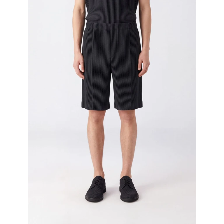 HOMME PLISSE' ISSEY MIYAKE Pleated Crêpe Knee-Length Shorts Homme Plissé Issey Miyake (HP68JF08319)