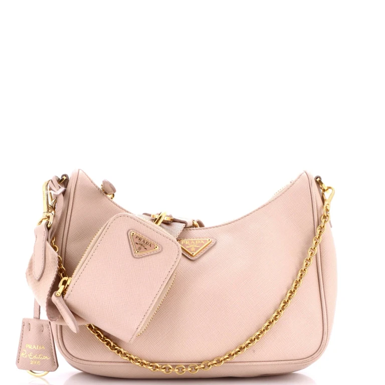 Re-Edition 2005 Shoulder Bag Saffiano Leather Small