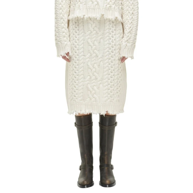 Brioni Wool Mini Skirt