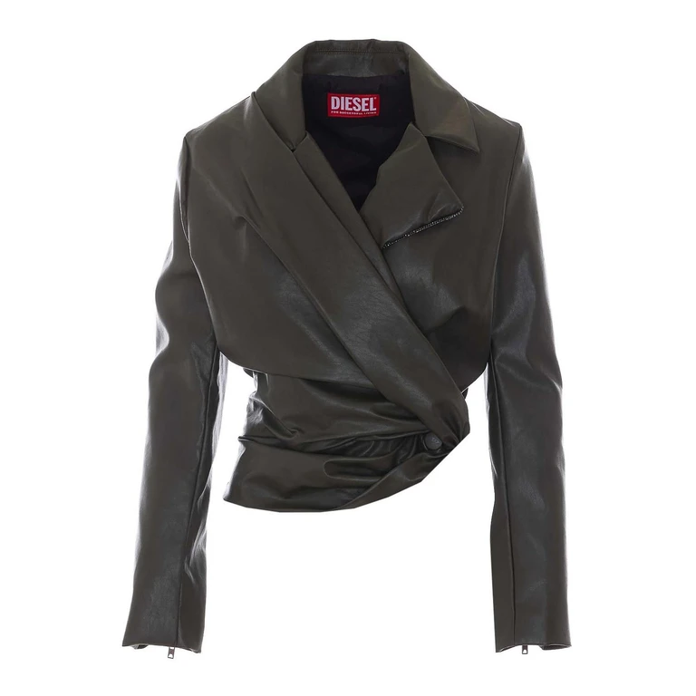 Blazer en faux cuir