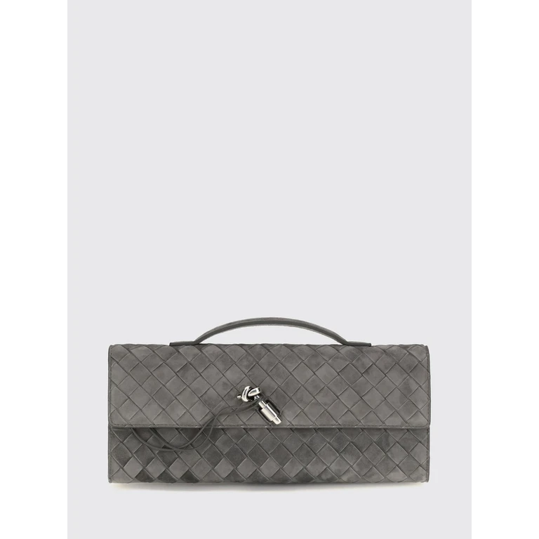 BOTTEGA VENETA Andiamo Intrecciato Suede Leather Clutch (741511V60F11698)
