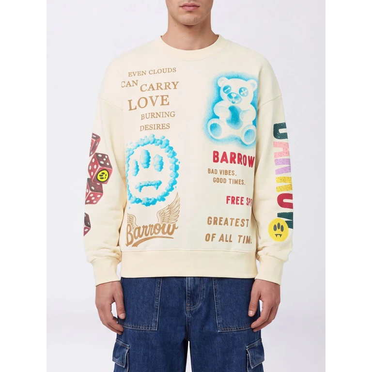 Sweatshirt de gola redonda em algodão Barrow