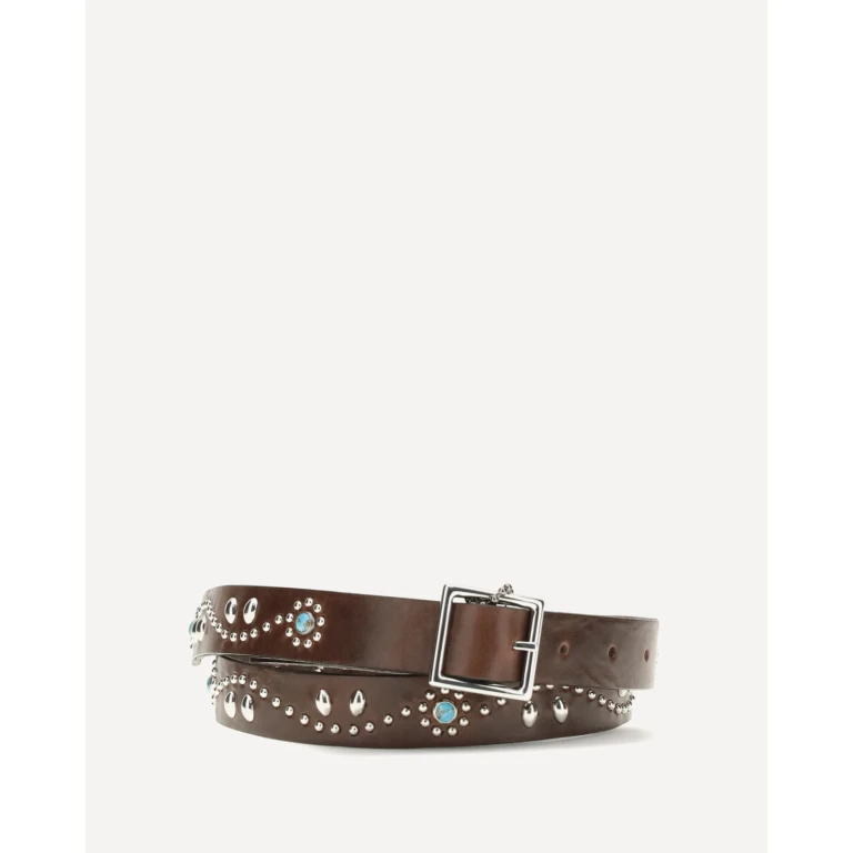 Glendale leather Belt with embellishments Female 90