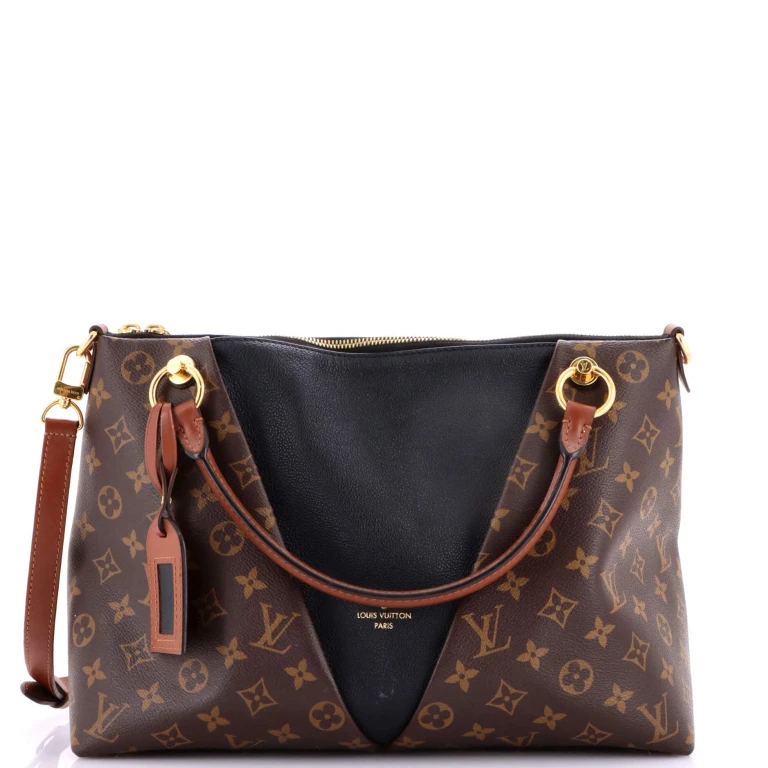 V Tote Monogram Canvas and Leather MM
