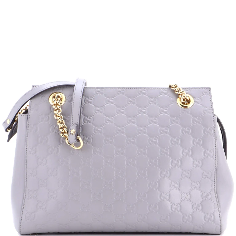 Soft Signature Shoulder Bag Guccissima Leather Medium