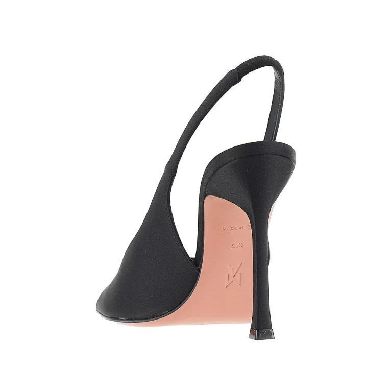 'Mini Camelia' satin slingback pumps Woman 36+