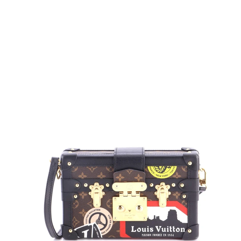 Petite Malle Handbag Limited Edition Grace Coddington Catogram Canvas