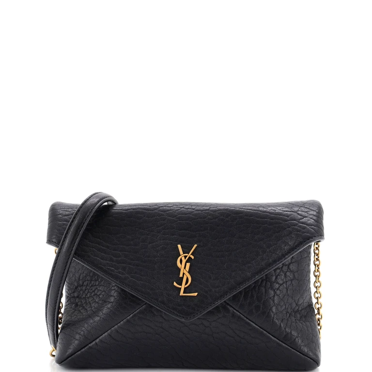 Cassandra Pouch on Chain Leather Small