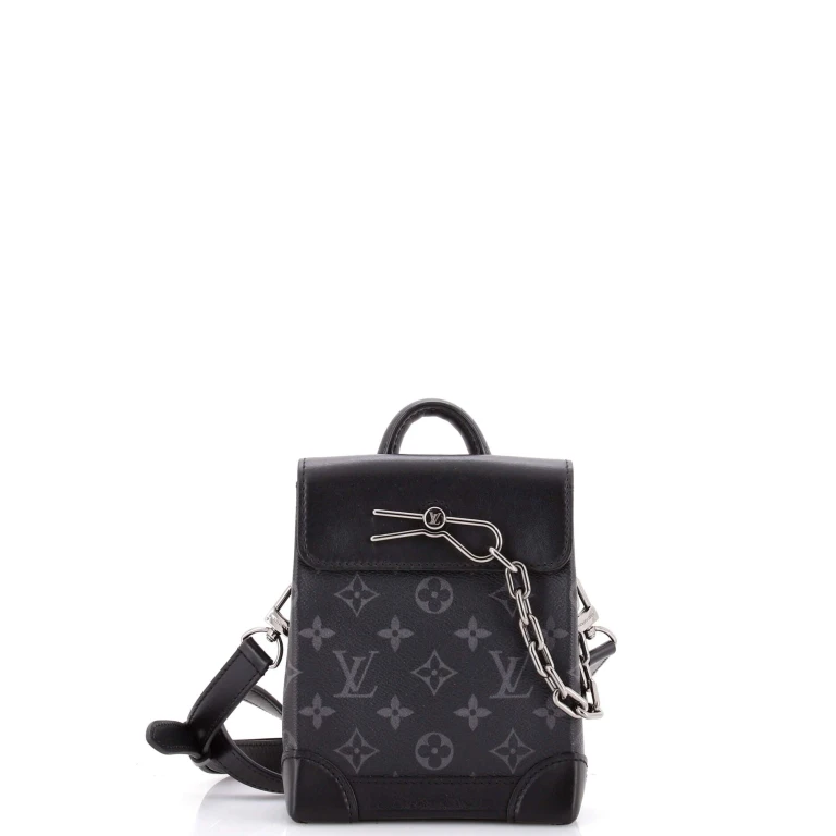 Steamer Bag Monogram Eclipse Canvas Nano