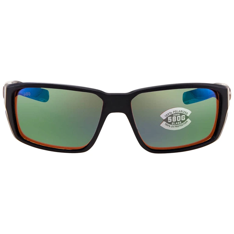 FANTAIL PRO Green Mirror Polarized Glass Mens Sunglasses 6S9079 907902 60