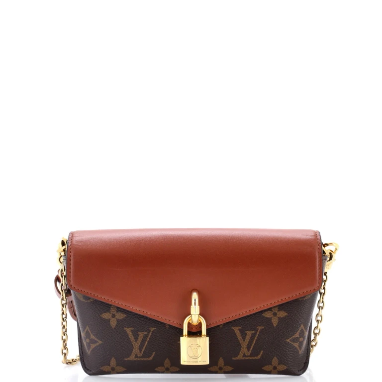 Padlock on Strap Handbag Monogram Canvas and Leather