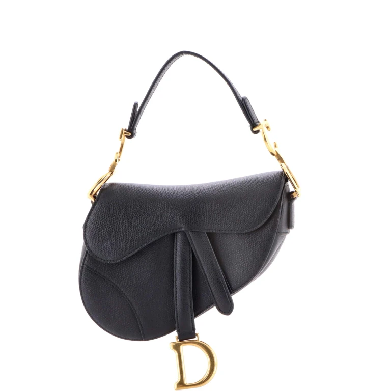 Saddle Handbag Leather Mini