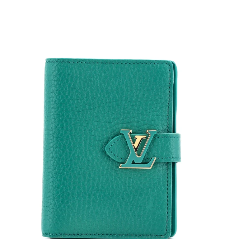 Capucines Vertical Wallet Leather Compact