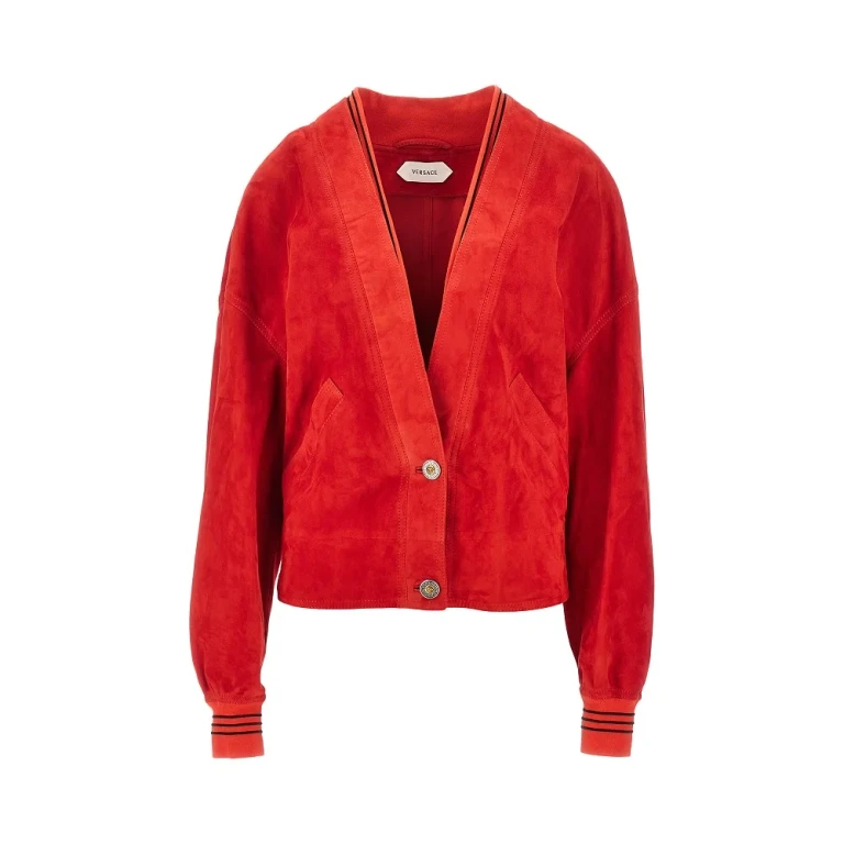 Suede leather cardigan Woman 40