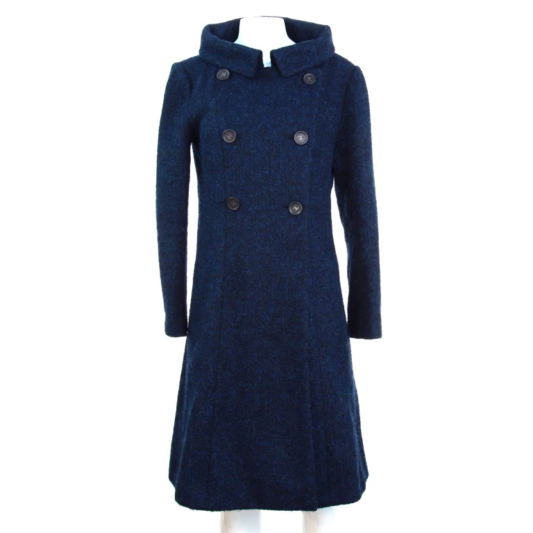 Women's Double Breasted Coat Wool Blend
