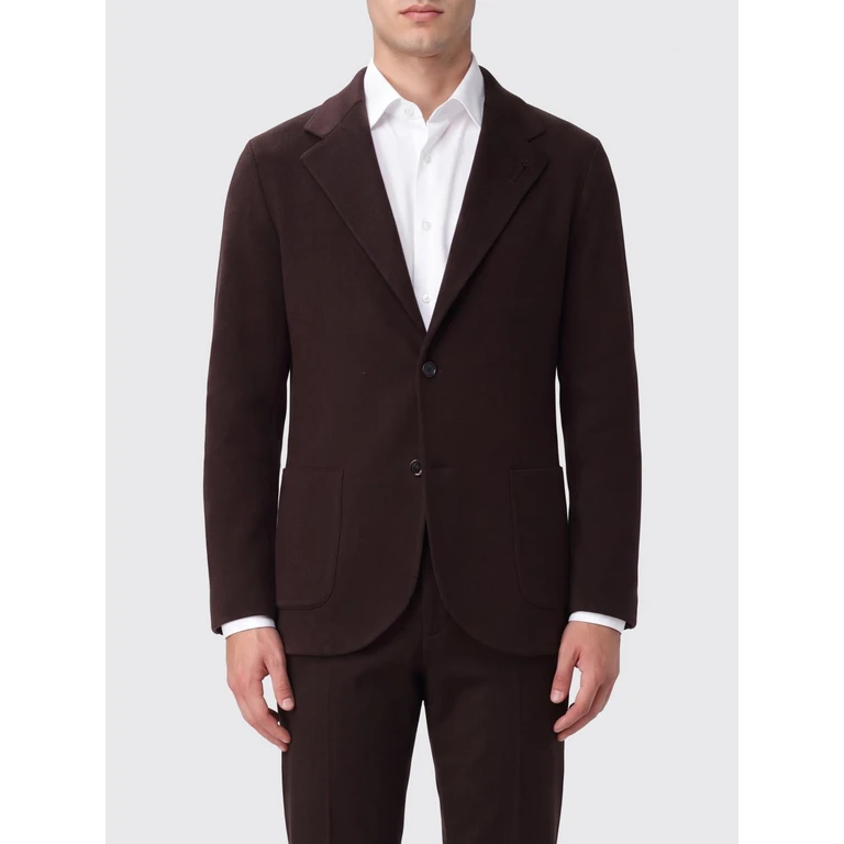Single-Breasted Virgin Wool Blazer with Lapels and Patch Pockets (CNCLJM56CN65000450A)