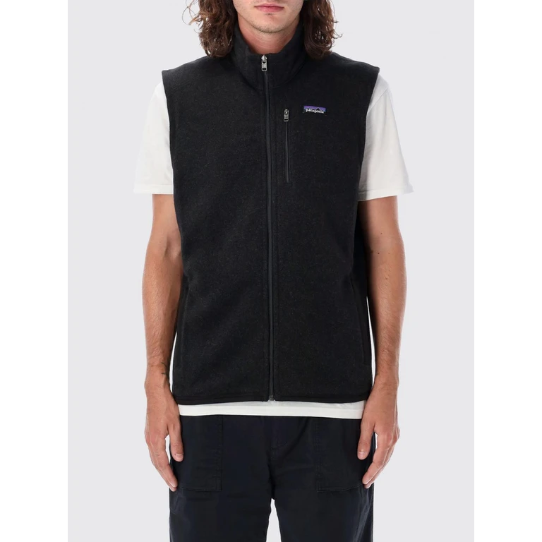 Better Sweater Technical Recycled Fleece Vest with High Neck (25882BLK)