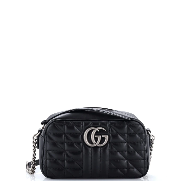 GG Marmont Shoulder Bag Mixed Matelasse Leather Small