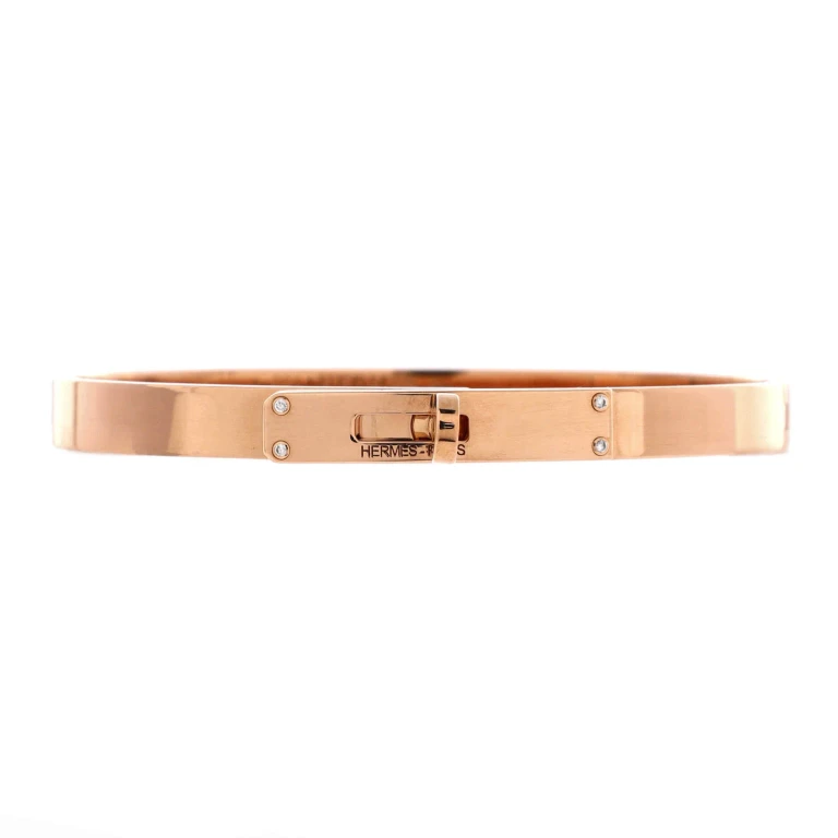 Kelly Bracelet 18K Rose Gold with 4 Diamonds Small