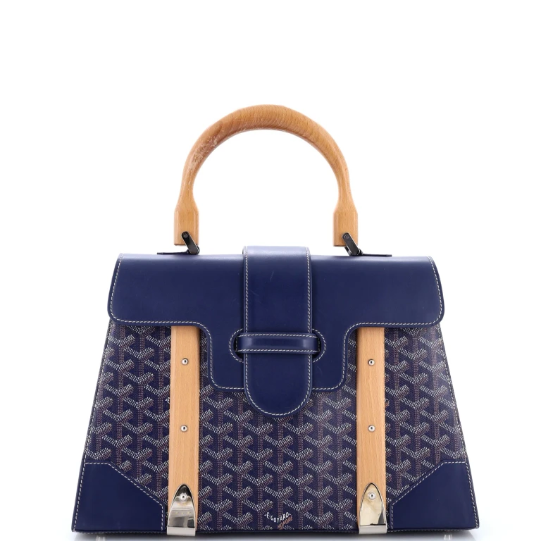 Saigon Top Handle Bag Coated Canvas with Leather MM