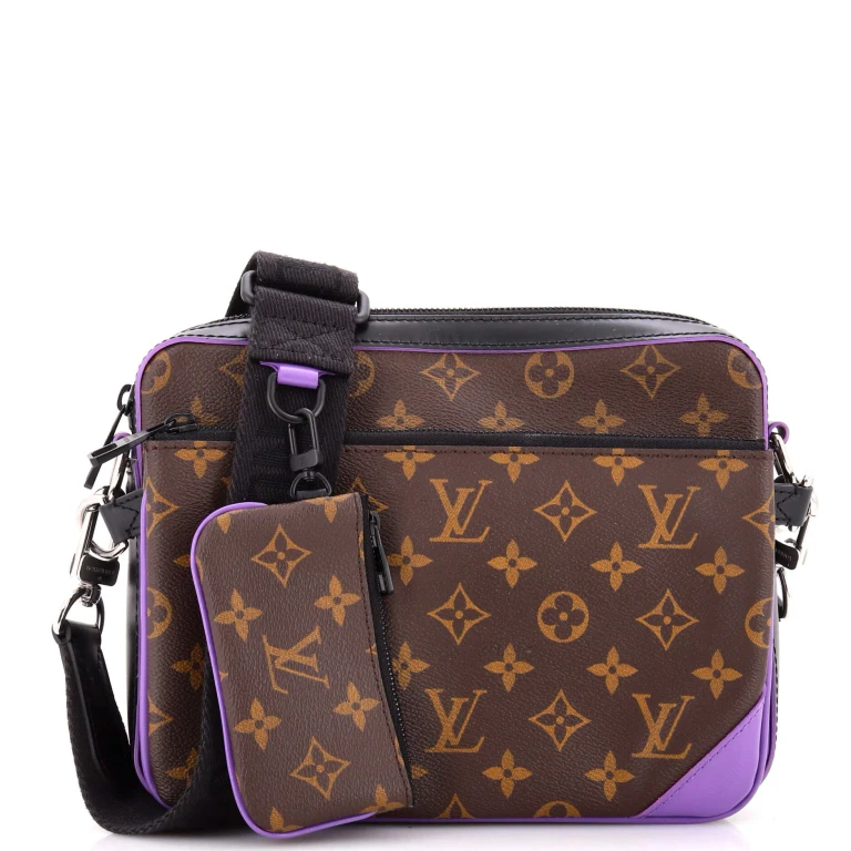 Trio Messenger Bag Macassar Monogram Canvas