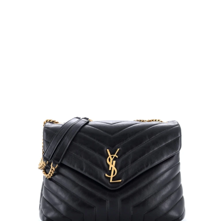 Loulou Shoulder Bag Matelasse Chevron Leather Medium