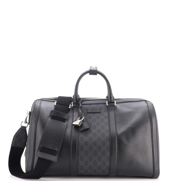 Convertible Duffle Backpack GG Coated Canvas and Leather Medium