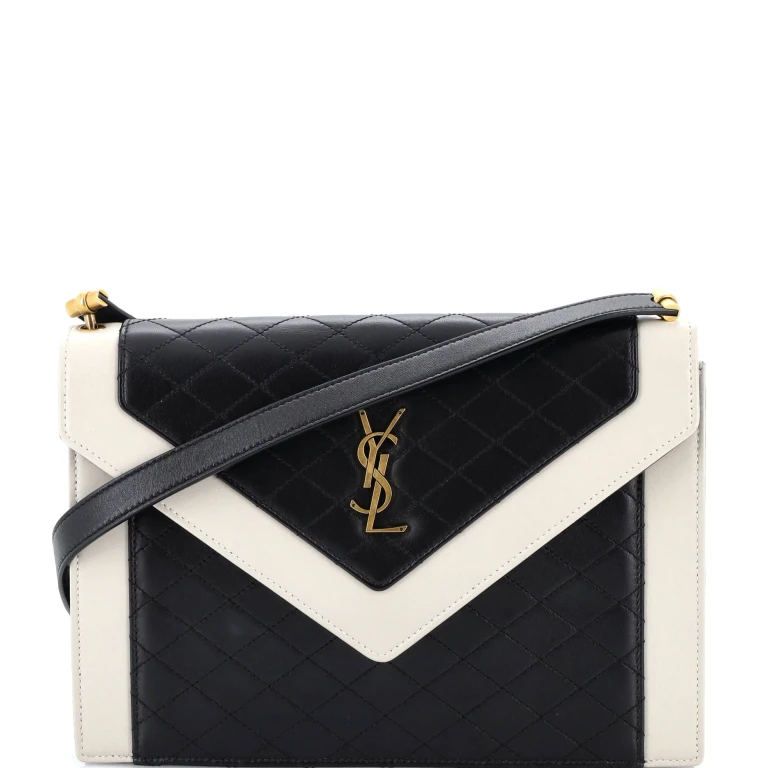 Gaby Envelope Satchel Quilted Leather