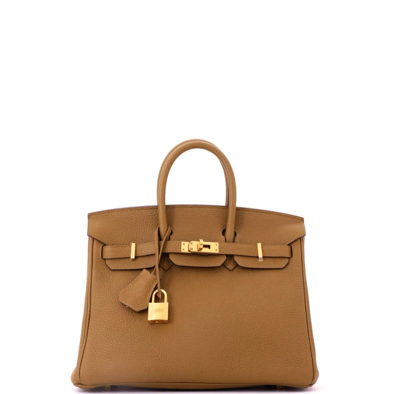 Birkin Handbag Bronze Dore Togo with Gold Hardware 25