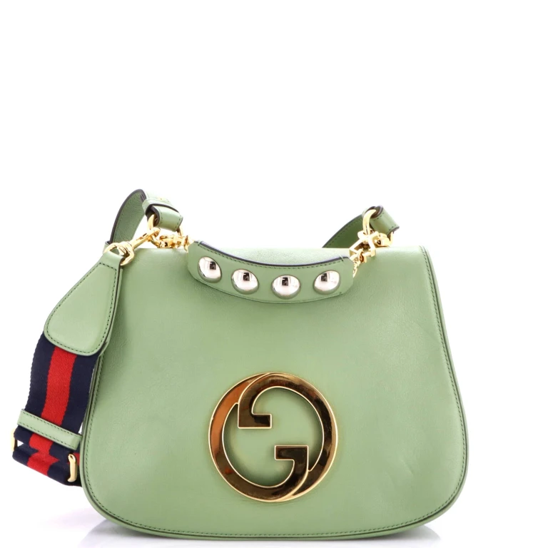 Web Blondie Shoulder Flap Bag Leather Medium