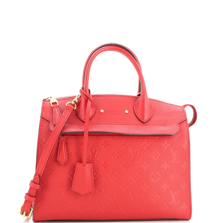 Pont Neuf Handbag Monogram Empreinte Leather MM