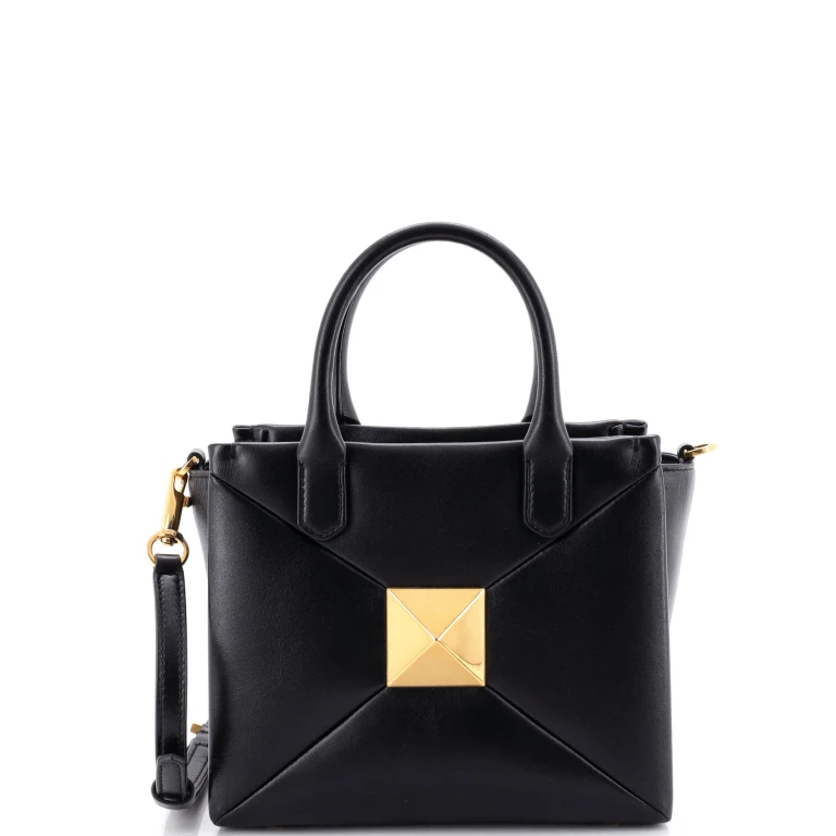 One Stud Top Handle Bag Leather Small