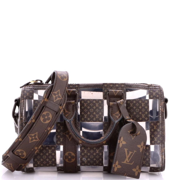 Keepall Bandouliere Bag Monogram Chess Coated Canvas and PVC 25