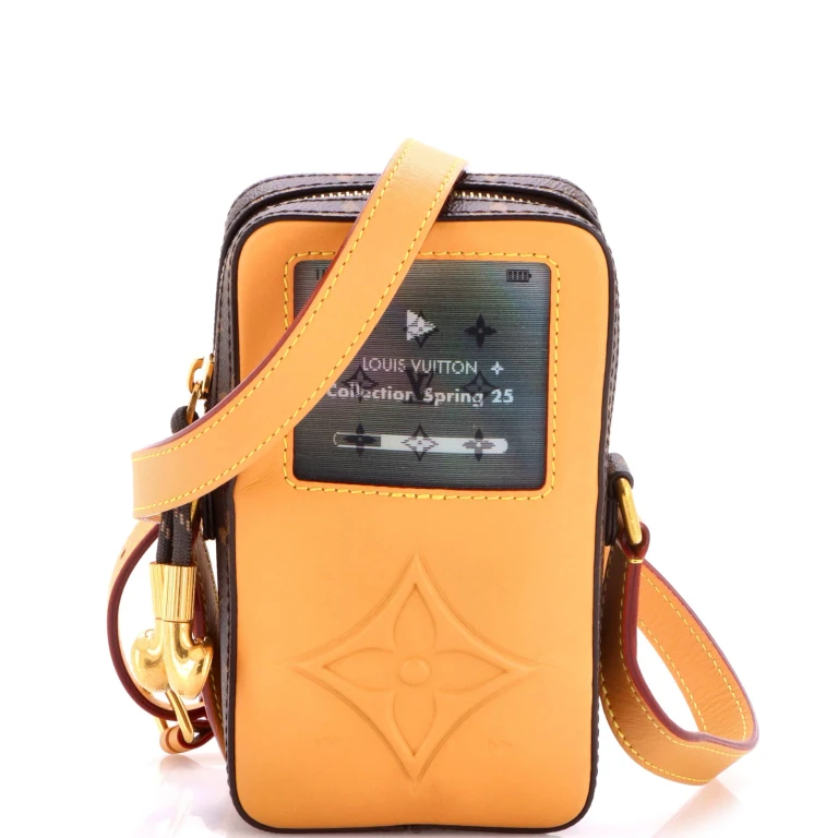 Music Player Wearable Wallet Monogram Canvas and Leather