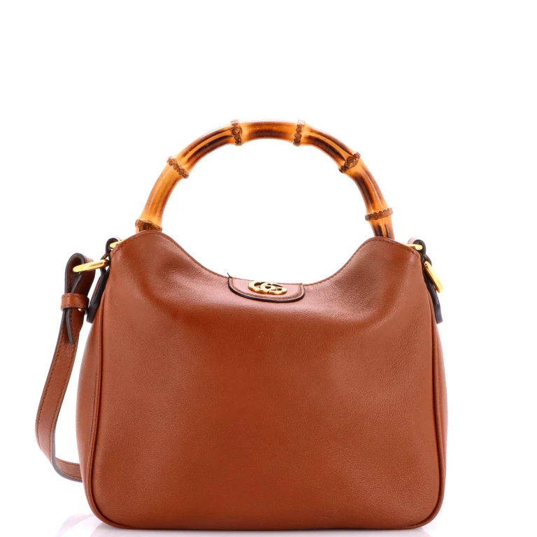 Diana NM Bamboo Shoulder Bag Leather Small