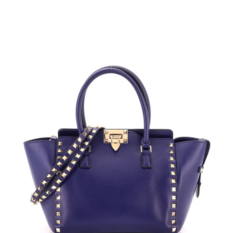 Rockstud Tote Rigid Leather Small