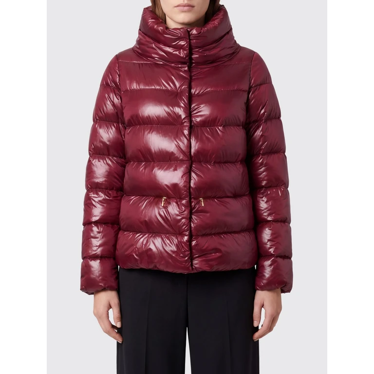 HERNO Short Quilted Ultralight Nylon Down Jacket with High Neck and Drawstring (PI001781D12017Z6715)