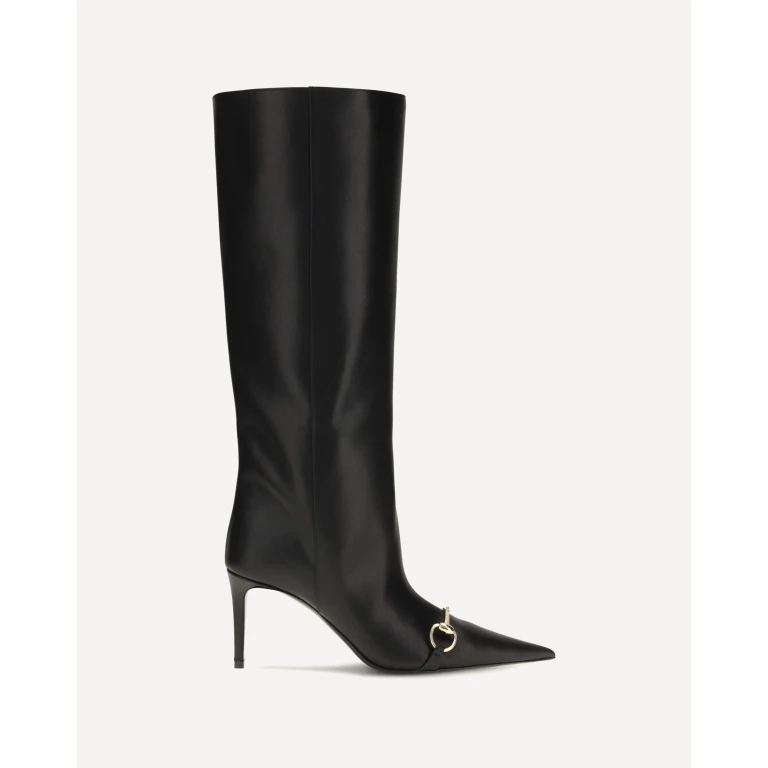 Slip-on leather Boots with Horsebit Female 37.5