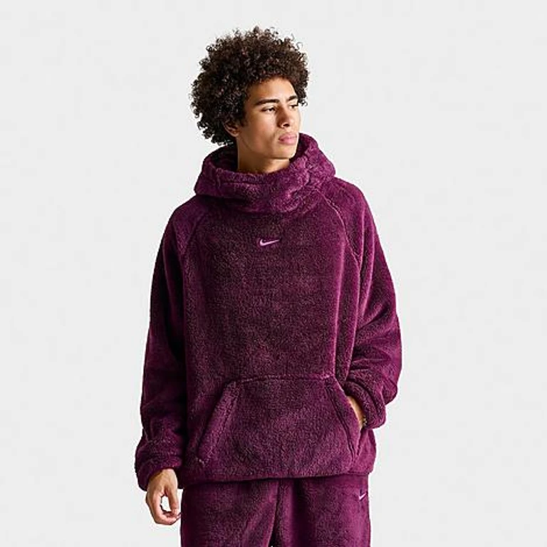 Men's NOCTA Chalet Full-Zip Polar Top in Bordeaux/Light Bordeaux Size: Small