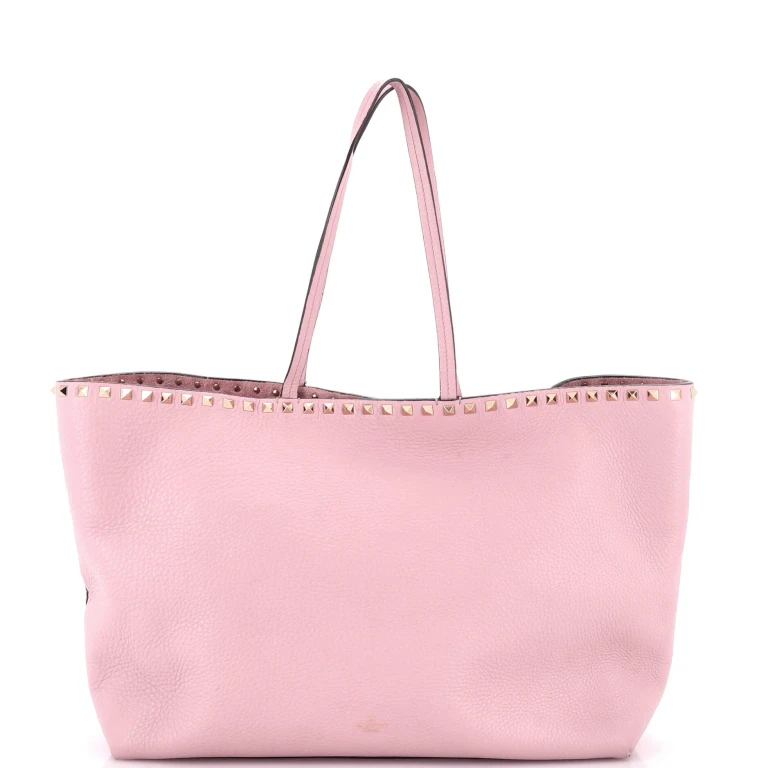 Rockstud Shopper Tote Leather Large