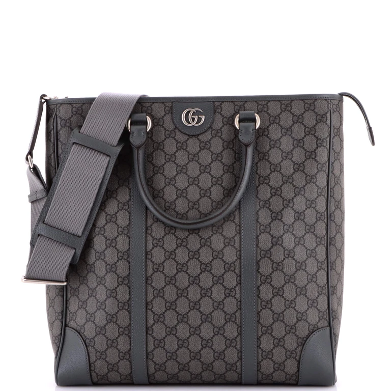 Ophidia Convertible Open Tote GG Coated Canvas Tall