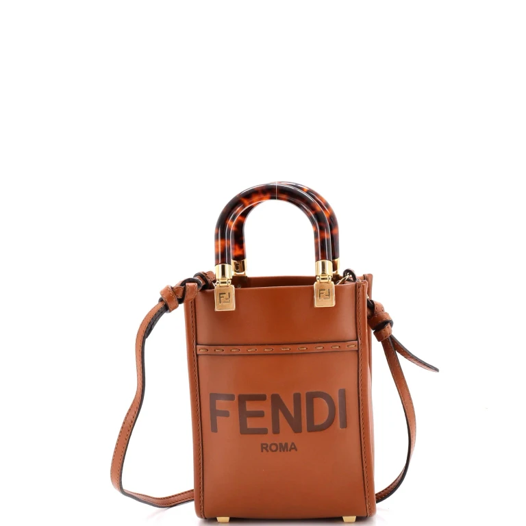 Sunshine Shopper Tote Leather Mini