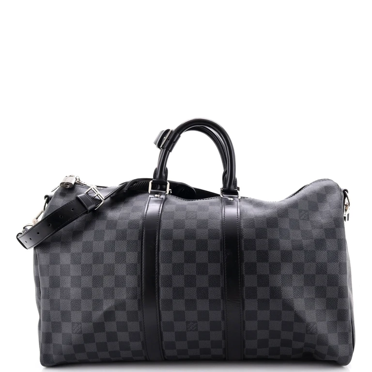 Keepall Bandouliere Bag Damier Graphite 45